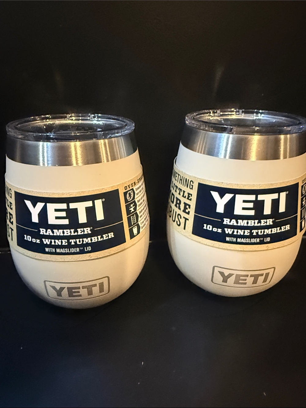Yeti Rambler 10oz Wine Tumblers - Cream (Set of 2)